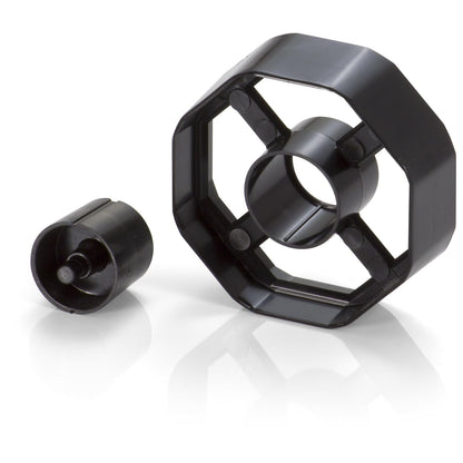 Officemate - Dispensador de cinta resistente 2 en 1 de 2.54 cm y núcleo de 7.62 cm, color negro (96699)