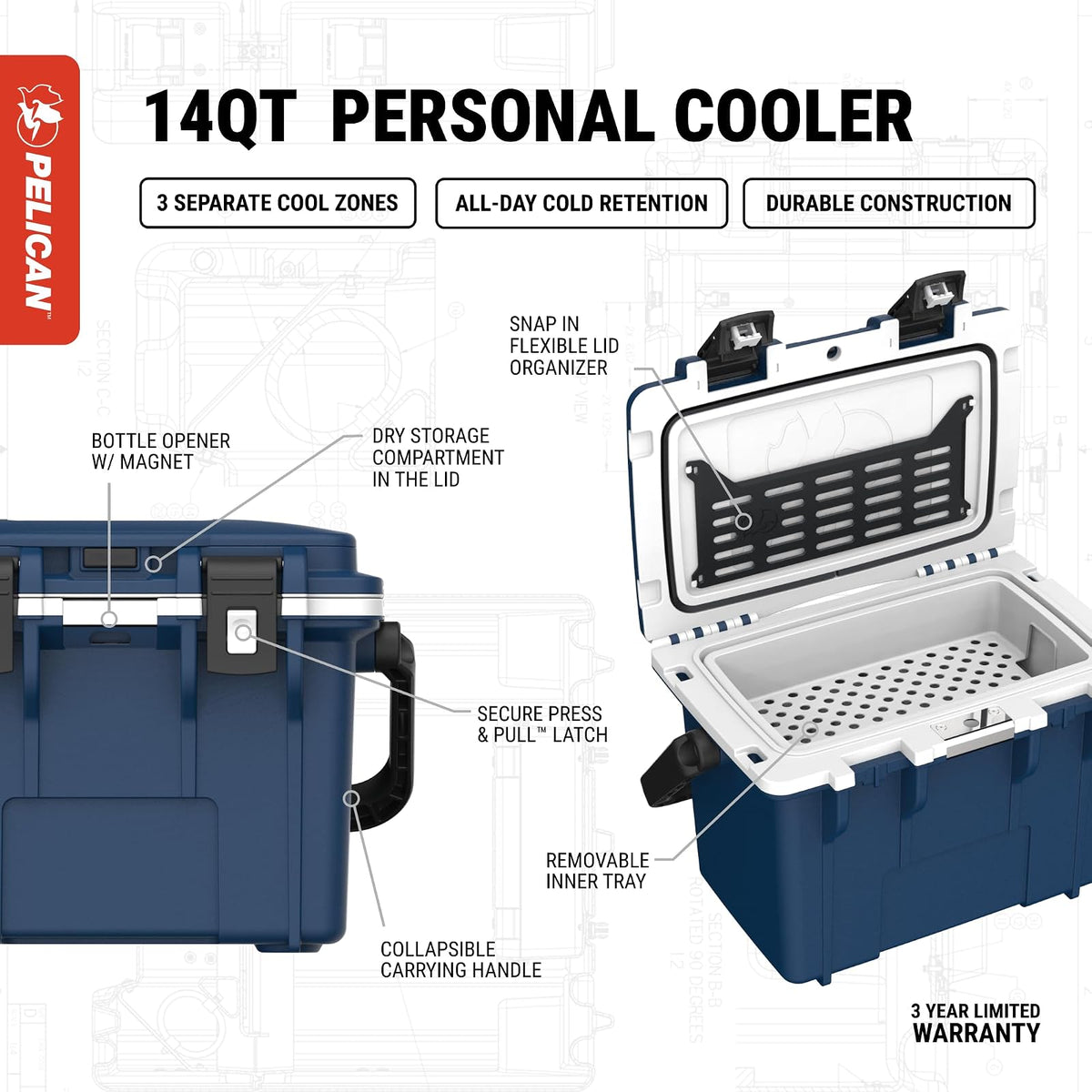 Pelican 14 Quart Cooler