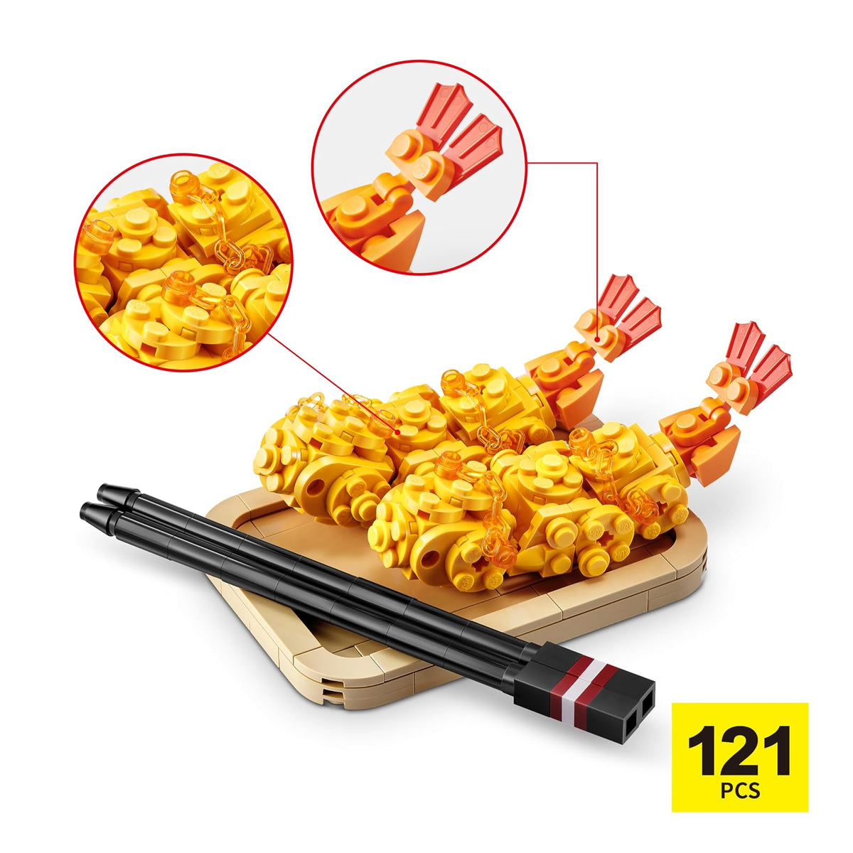 S001-PKC-MAX-MAX Premium-Series 1-Sushi Bar Collection-Combo Sushi Set and Tempura 2PK IN Color Box,1pcs/Polybag,6PCS/6Polybag/CTN