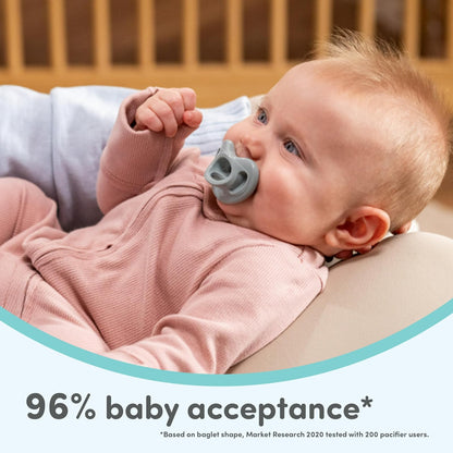 NUK Chupones de ortodoncia cómodos 100% silicona, 0-6 meses, moda rosa, colección atemporal, 5 unidades