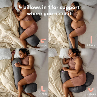 Frida Mom | Almohada Fresca y Ajustable para el Embarazo| Maternidad| Cojín para Dormir