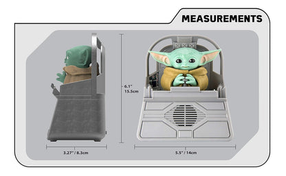 eKids Star Wars The Child Animatronic Discurso y Sonidos con Altavoz Integrado y Combinaciones activadas por Movimiento, el Juguete mandaloriano para niños a Partir de 4 años, Gris