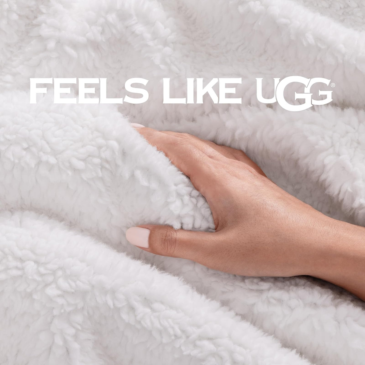 UGG Bliss - Manta de Felpa de Forro Polar Suave y esponjosa para Cama o sofá, de Gran tamaño, cálida, Reversible, Lavable a máquina, Peso Medio, decoración del hogar, Manta de Regalo, 50 x 70