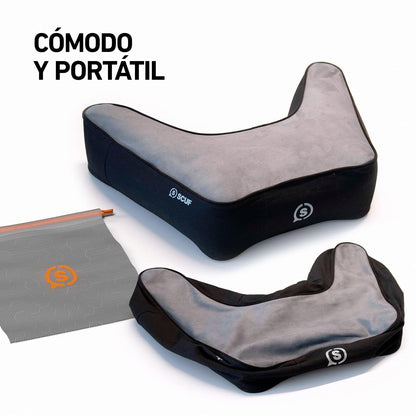 SCUF Exo Cojín de Postura Ergonómica para Jugar y Teletrabajar, Apoyo de Columna Vertebral, Apoyo de Cuello, Apoyo de Muñecas, Apoyo de Manos - Negro