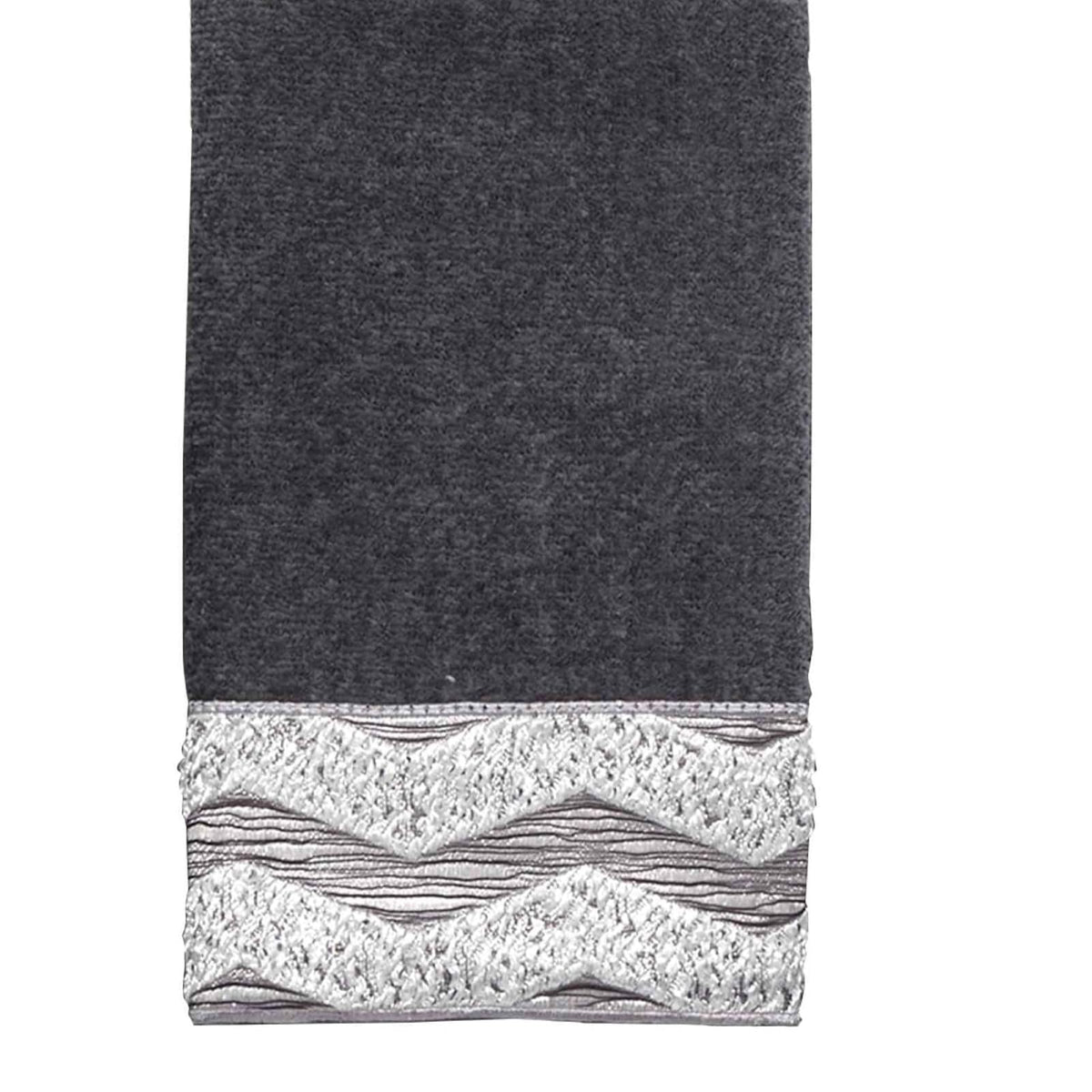 Avanti Linens - Toalla de Punta de los Dedos, Toalla de algodón Suave y Absorbente (colección Chevron Galaxy, Granito)