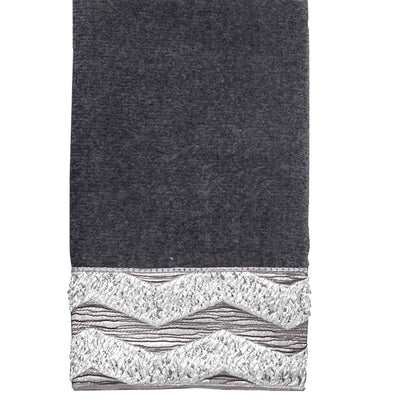 Avanti Linens - Toalla de Punta de los Dedos, Toalla de algodón Suave y Absorbente (colección Chevron Galaxy, Granito)