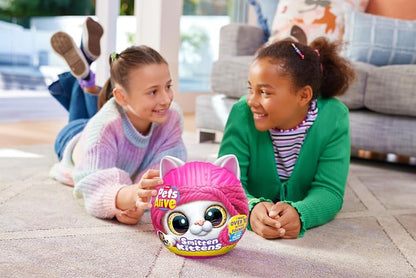 Pets Alive Smitten Kittens (Bonnie) de Zuru, Surprise Kitten Ghitten Plush, Plushies Ultra Soft, Pets Interactive Toy, 10 Sonidos, Cat Pet Aldel para niños y niñas