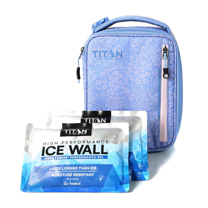 Arctic Zone Titan Fridge Lonchera Vertical con Paredes de Hielo - Mediano - Morado
