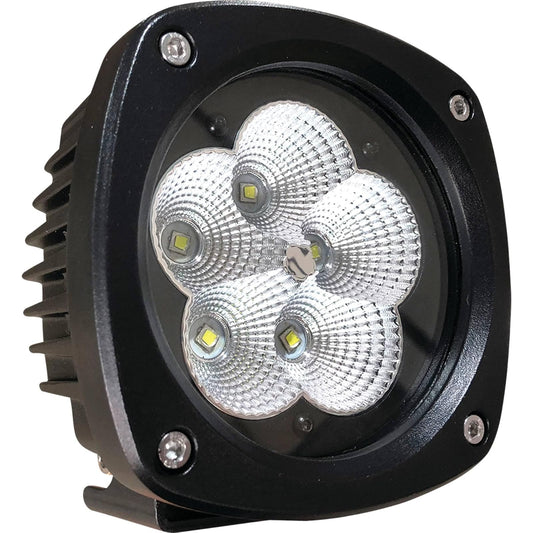 Tiger Lights TL500WF - Luz LED compacta de 50 W, 9 V, compatible con/reemplazo para Caterpillar AP-1000D, AP-1055D, AP-500E, AP-600D, AP-655C, AP-655D - Luz todoterreno para pavimentadora de asfalto