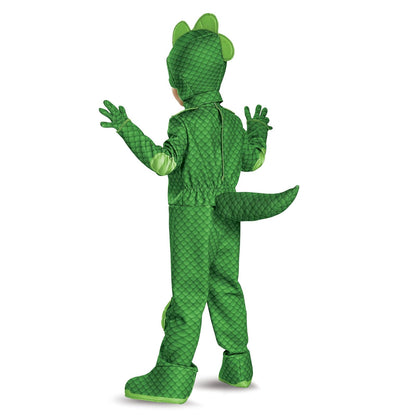 Disguise Gekko Deluxe Toddler PJ Masks Costume, Verde, Medium/3T-4T