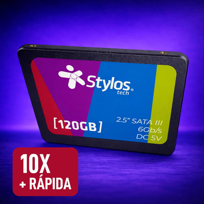 Disco SSD 120GB 2.5 SATA III Negro para PC Stylostech