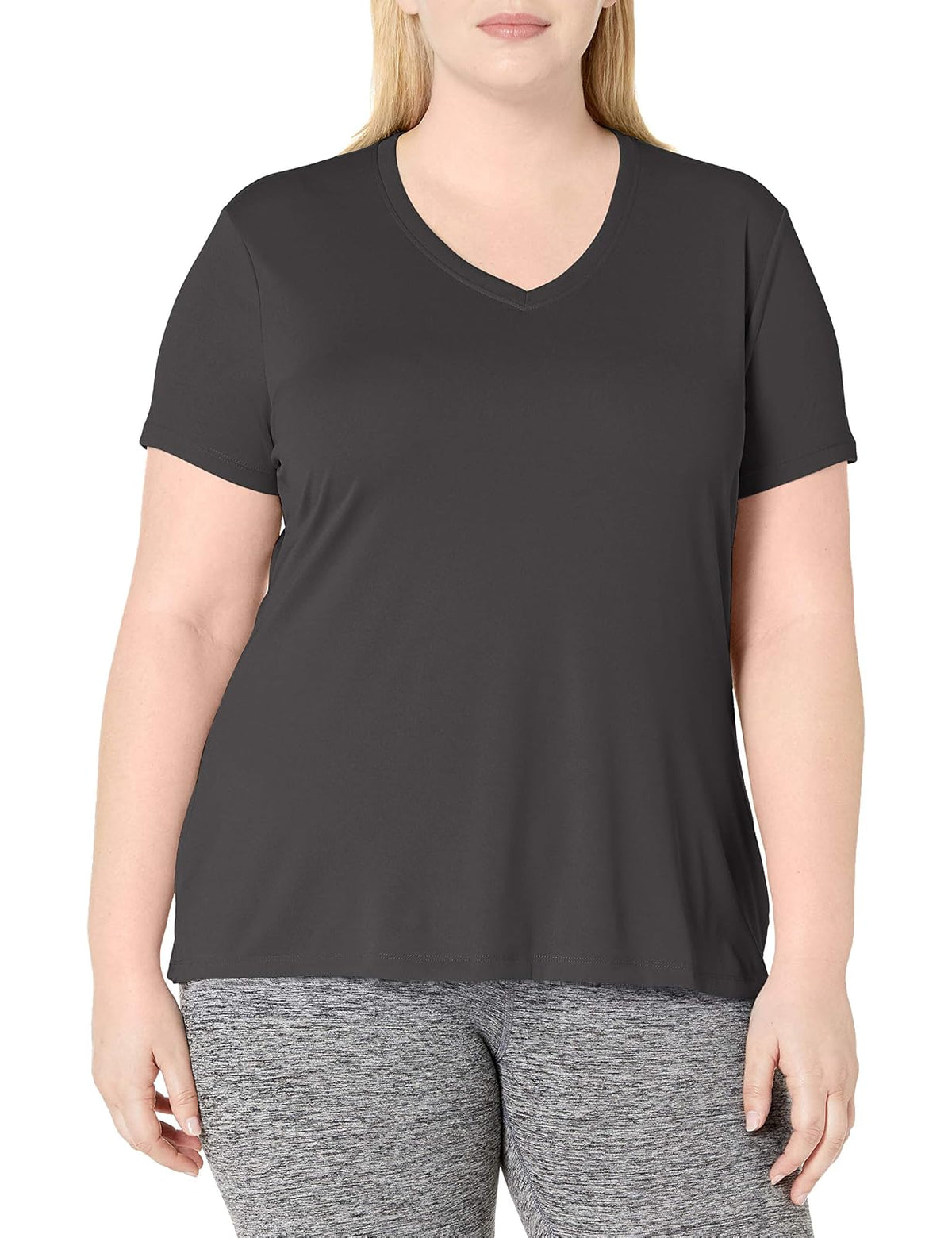 Just My Size Cuello en V Cool Dri. Camisa para Mujer