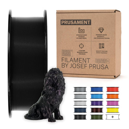 Prusament PLA Jet Black 1 kg 1.75 mm 1 kg 1E+3 gramo