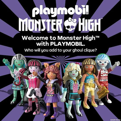 Playmobil Monster High Fearsquad - Paquete de 3 Unidades con Clawdeen, Cleo y Frankie