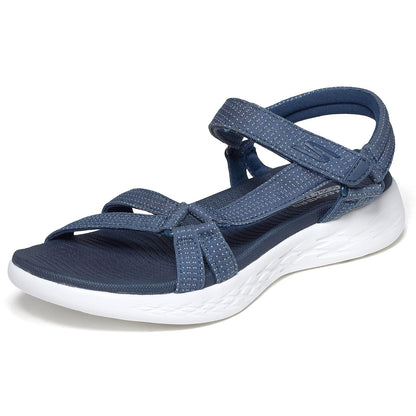 Skechers On-The-Go 600 Brilliancy Sandalias para Mujer - 22.0 cm - marino