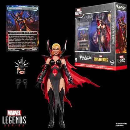 Marvel Legends Series, Marvel Super Heroes y Magic: The Gathering, Malice (Sue Storm), Figura Fantastic Four de 15 cm con Carta Exclusiva Metalizada de colección para el Juego