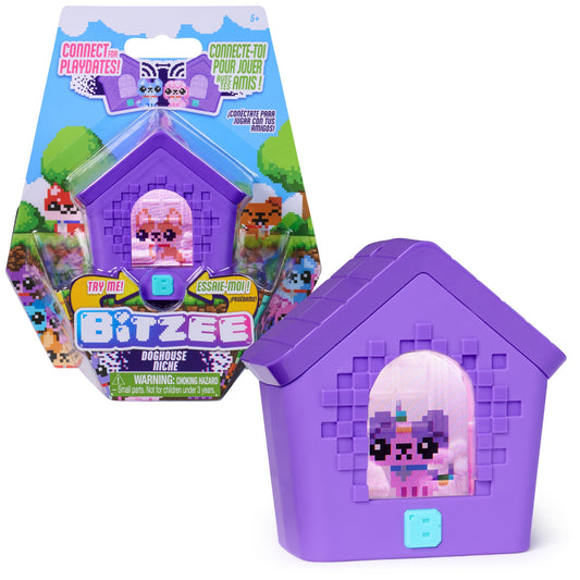 Bitzee, Doghouse, Juguete Interactivo con 15 Cachorros Disponibles, Sala de Juegos 3D, reacciona al tocarlo, Mascotas Digitales para niños y niñas a Partir de 5 años