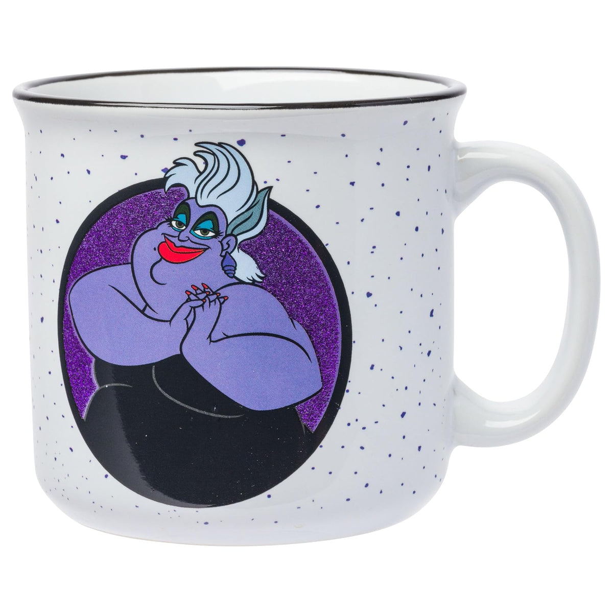 Silver Buffalo Disney Ursula Poor Unfortunate Souls - Taza de cerámica con purpurina, 20 onzas