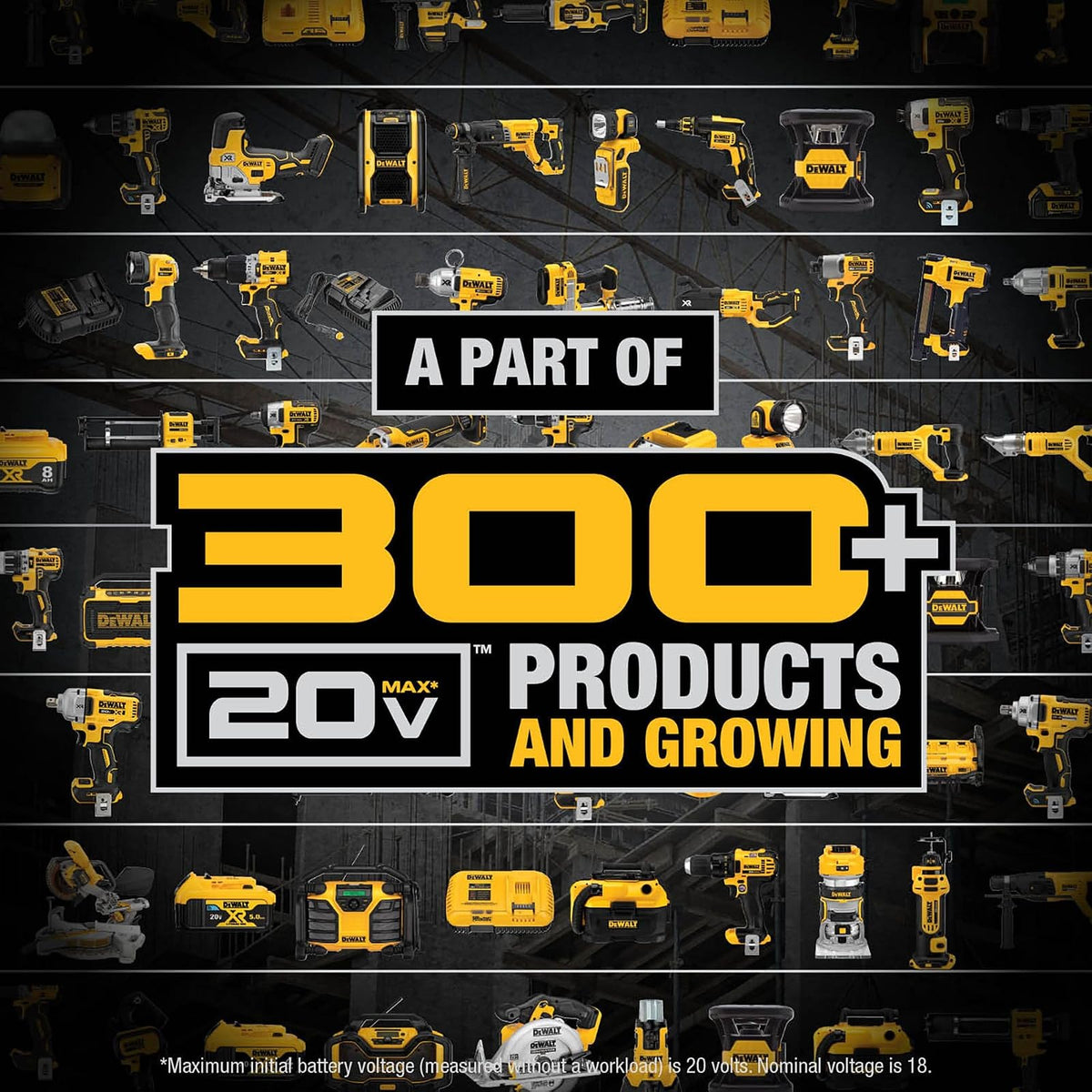 DeWalt Kit de Arranque de Batería DCB205C, Amarillo