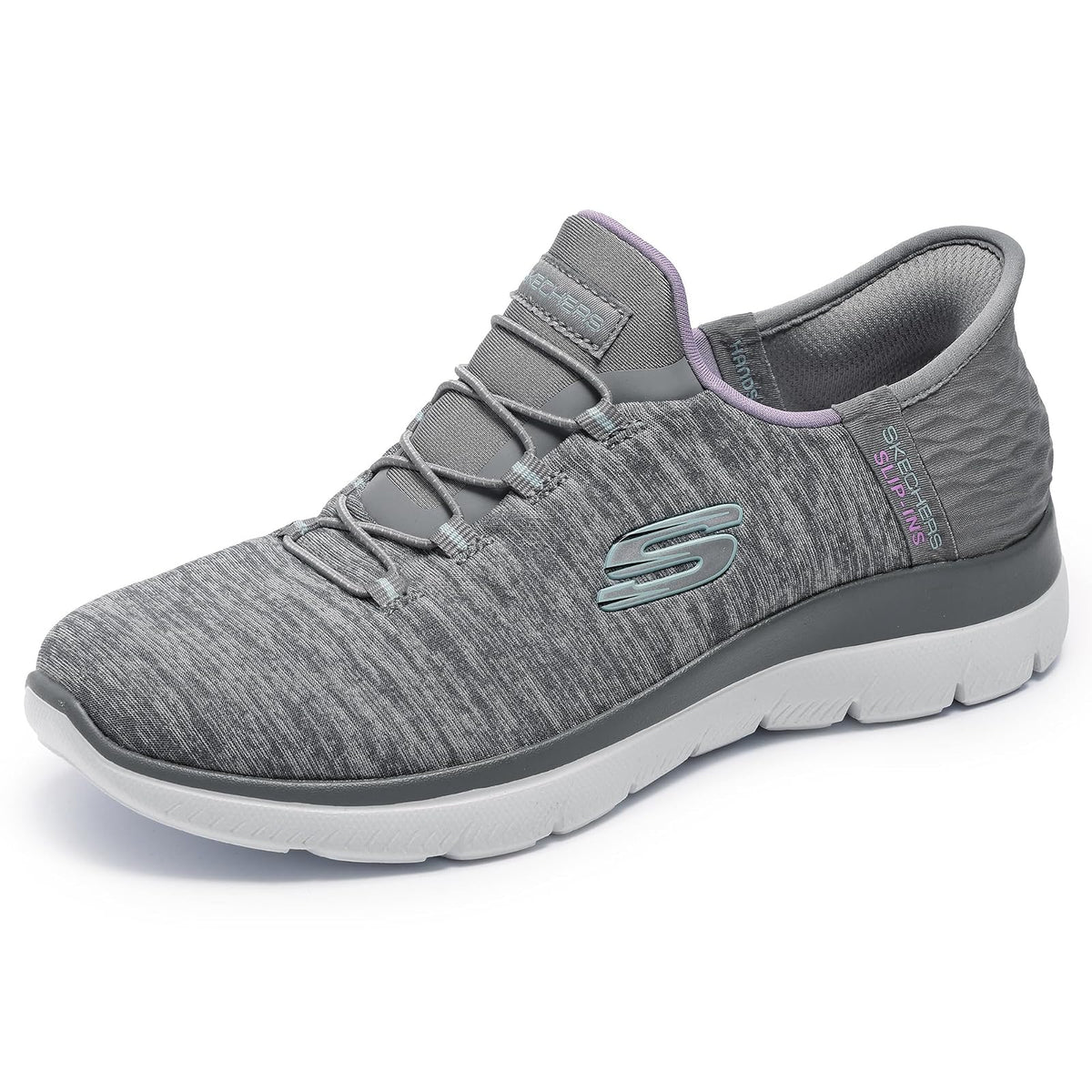 Skechers Energy Downforce Tenis para Hombre - 26.5 cm - gris menta