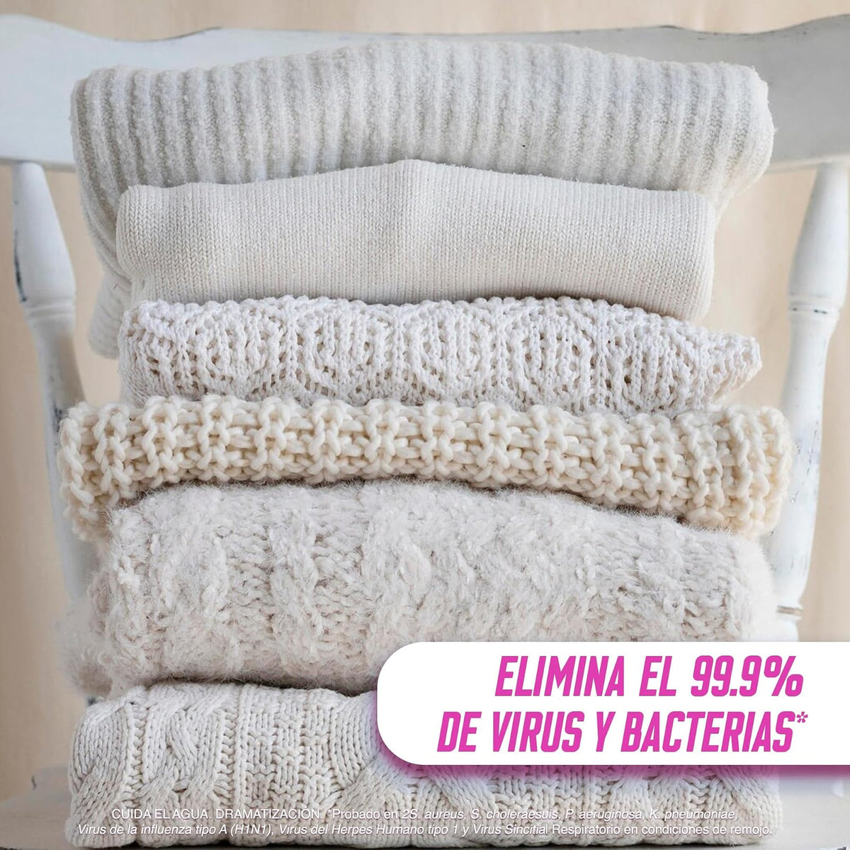 Vanish Quitamanchas Desinfectante en líquido para Ropa color Blanco, 9 l