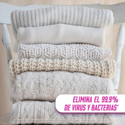Vanish Quitamanchas Desinfectante en líquido para Ropa color Blanco, 9 l