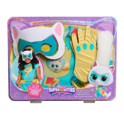 Just Play Disney Jr. SuperKitties Bitsy Super Dress Up Set, 5-Pieces, Pretend Play, Toy for Fans, Girls, Kids, Ages 3 and Up by, Kids Toys for Ages 3 Up by