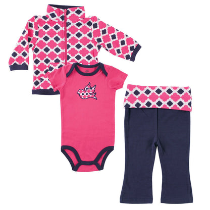 Yoga Sprout Conjunto de 3 Piezas Unisex para Bebé y Niño - 3-6 Meses - Bird Baby