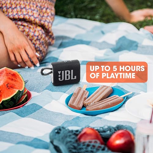 JBL Go 3, Bocina Portátil Bluetooth, 4.2 W de Potencia, Reproducción 5 Horas, Resistente al Agua y al Polvo IP67 - Verde