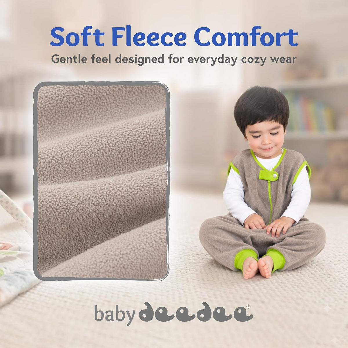 Baby Deedee Sleep Kicker Saco de Dormir con Abertura para los pies, Talla 2-4, Color Gris Pizarra