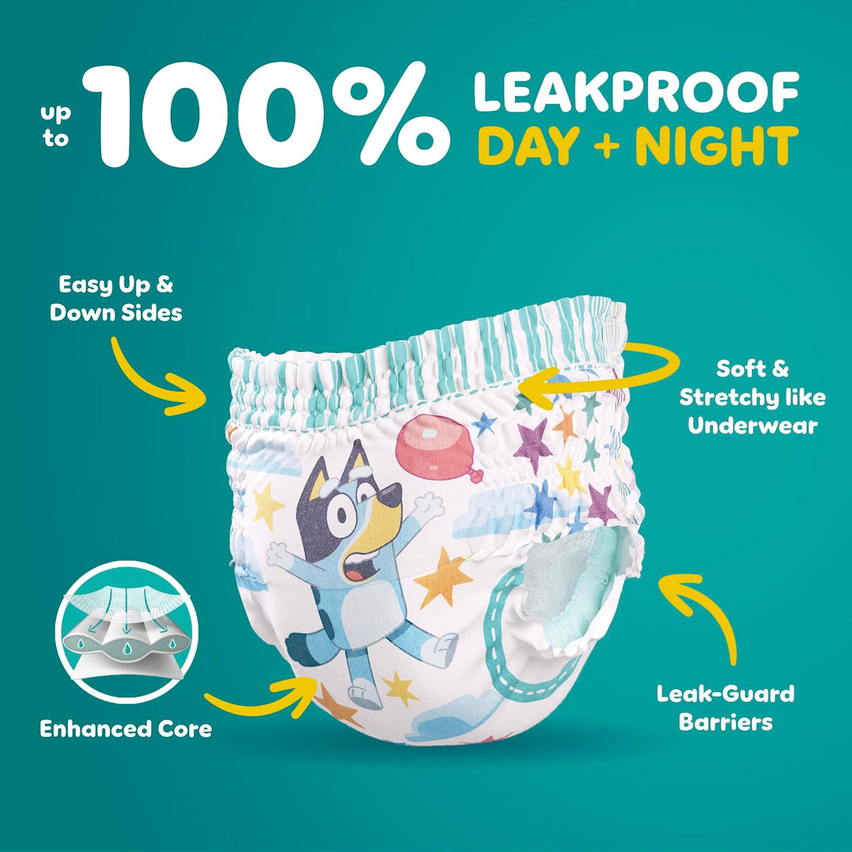 Pampers Easy Ups Pull On Disposable Training Diaper for Boys, Size 4 (2T-3T), Jumbo Pack, 25Count