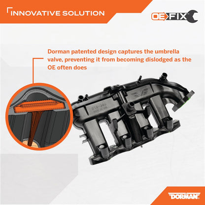 Dorman 615-380 Colector Admisión Motor OE FIX Negro para Buick/Chevrolet