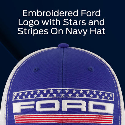 Ford Truck Hat, Logo Mesh Adjustable Baseball Cap with Curved Brim