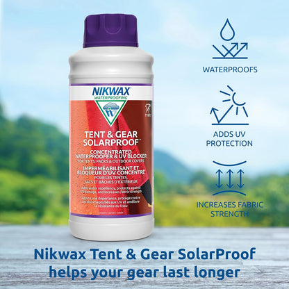 Nikwax concentrada Tienda de campaña y Gear Solar Prueba impermeabilizante