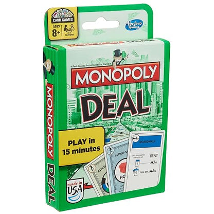 Hasbro Monopoly Deal Juego de Cartas, Multicolor, Estándar