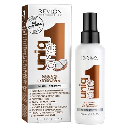 Revlon Professional Uniq One Hair Treatment Coco | 150 ml, sin enjuague, fórmula vegana, 10 , botella 25% RPET