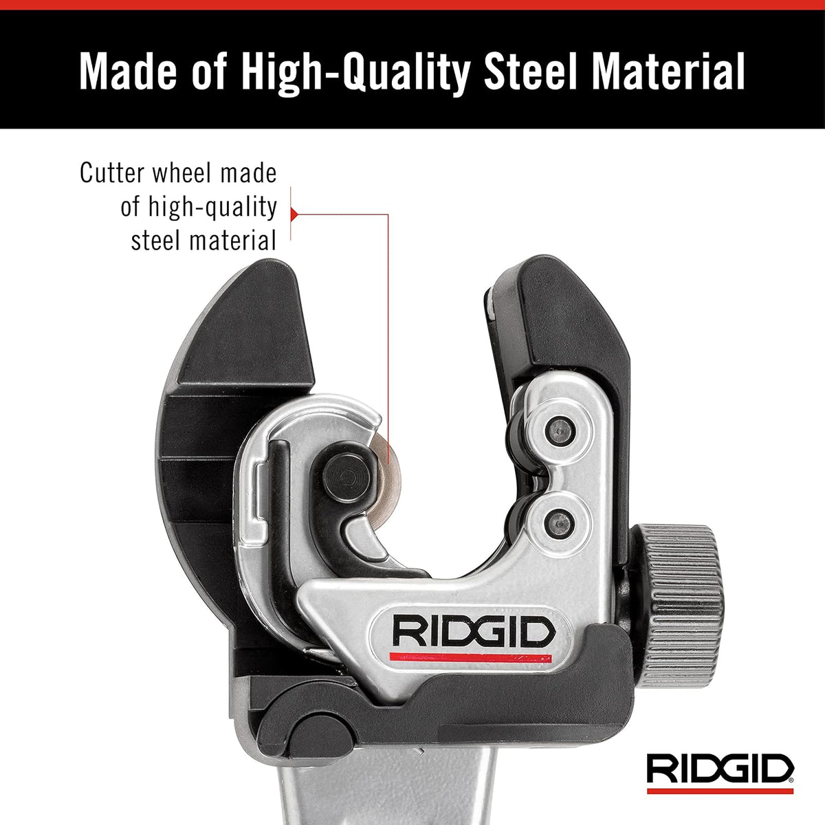 RIDGID - Cortatubos RIDGID 118 para Cobre, Herramienta 2 en 1 para Espacios Reducidos, Corte Preciso y Compacto