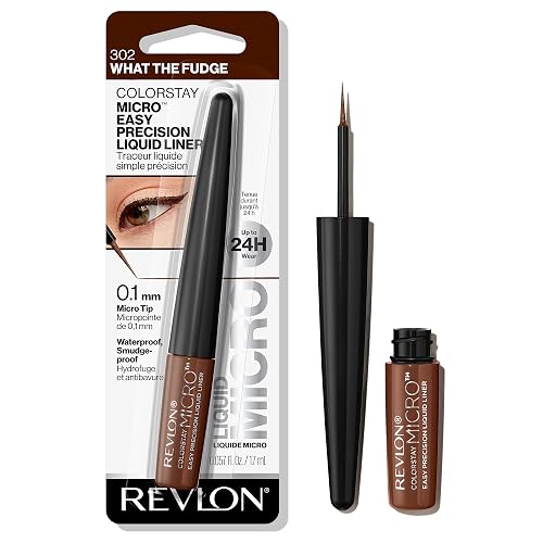 Revlon Colorstay Micro Easy Precision Liquid Liner, 302 What the Fudge Marron