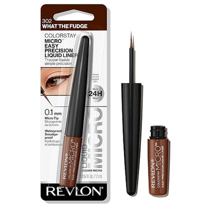 Revlon Colorstay Micro Easy Precision Liquid Liner, 302 What the Fudge Marron