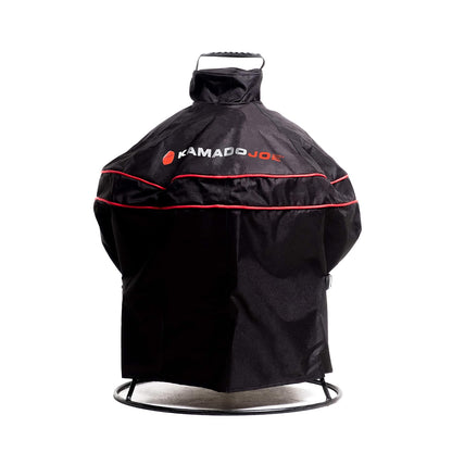 Kamado Joe Joe Jr KJ15080420 - Barbacoa portátil de cerámica de carbón Vegetal de 34,3 cm con asa Superior y Doble Costura en Color Negro