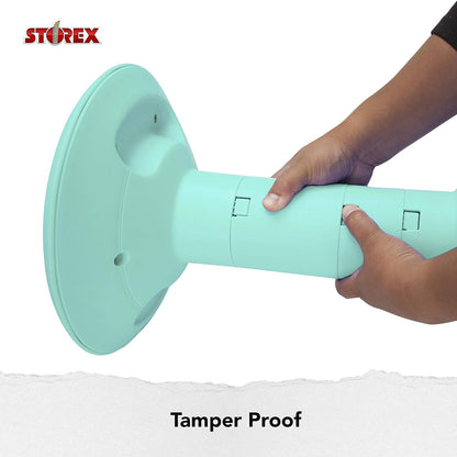 Storex - Taburete Wiggle – Asiento Flexible Activo para Aula y Estudio en casa, Ajustable de 12 a 18 Pulgadas de Altura, Verde Azulado (00306U01C)