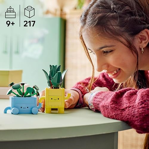 LEGO Plantas Felices - Juguetes de Construcción para Niñas y Niños, Años 9+ - Decoración para Escritorio, Recamara - 10349