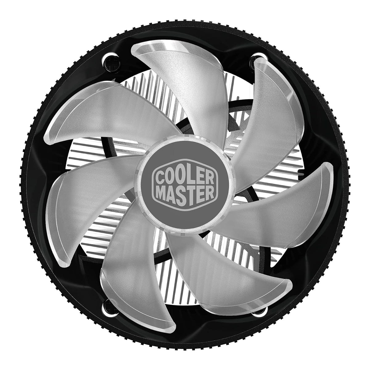 Cooler Master i70C LGA1700 Enfriador de Aire CPU | ARGB 120 mm PWM, aluminio anodizado negro, inserto cobre, 95 W TDP, perfil bajo 70 mm