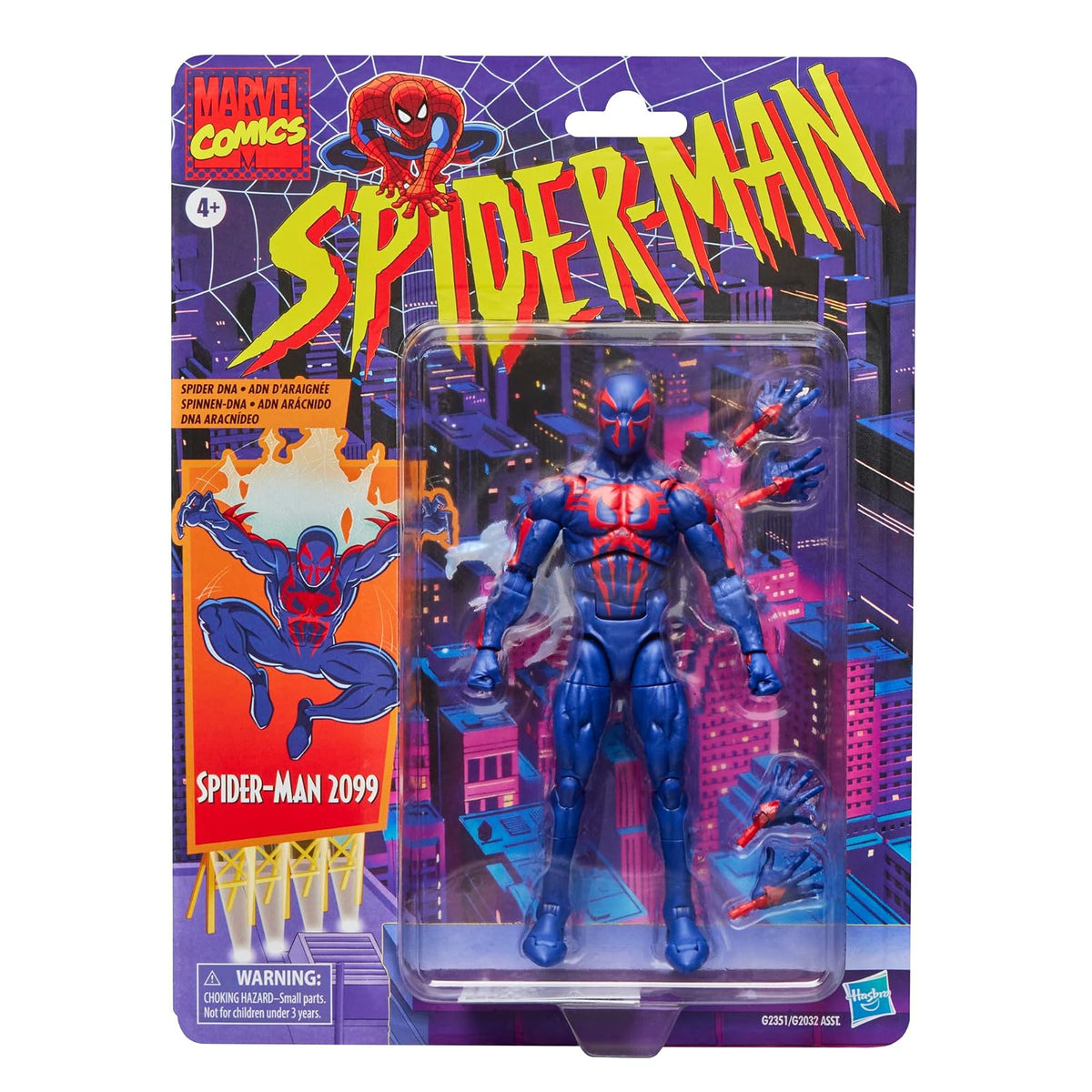 Marvel Legends Retro Figura de Acción Spiderman 15 cm con Accesorios - Retro