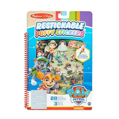 Melissa & Doug Paw Patrol Pegatinas Esponjosas Reutilizables - La Selva (28 Pegatinas Reutilizables)