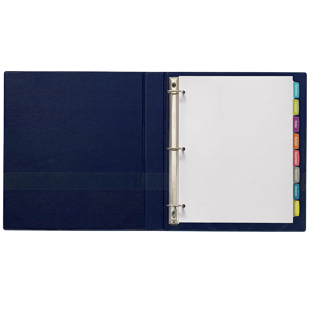 Avery - Separadores de etiquetas blancas imprimibles con pestañas grandes para carpetas de 3 anillos, 8 pestañas por juego, blanco, ideal para suministros de oficina, suministros escolares