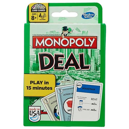 Hasbro Monopoly Deal Juego de Cartas, Multicolor, Estándar