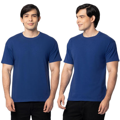 Fruit of the Loom Playera Eversoft con Bolsillo para Hombre, Paquete de 2 - 3XL - Azul Claro