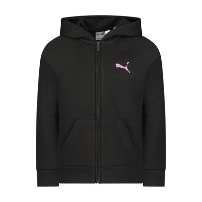 PUMA Core Sudadera con Capucha y Cierre para niña - CH - Negro Puma