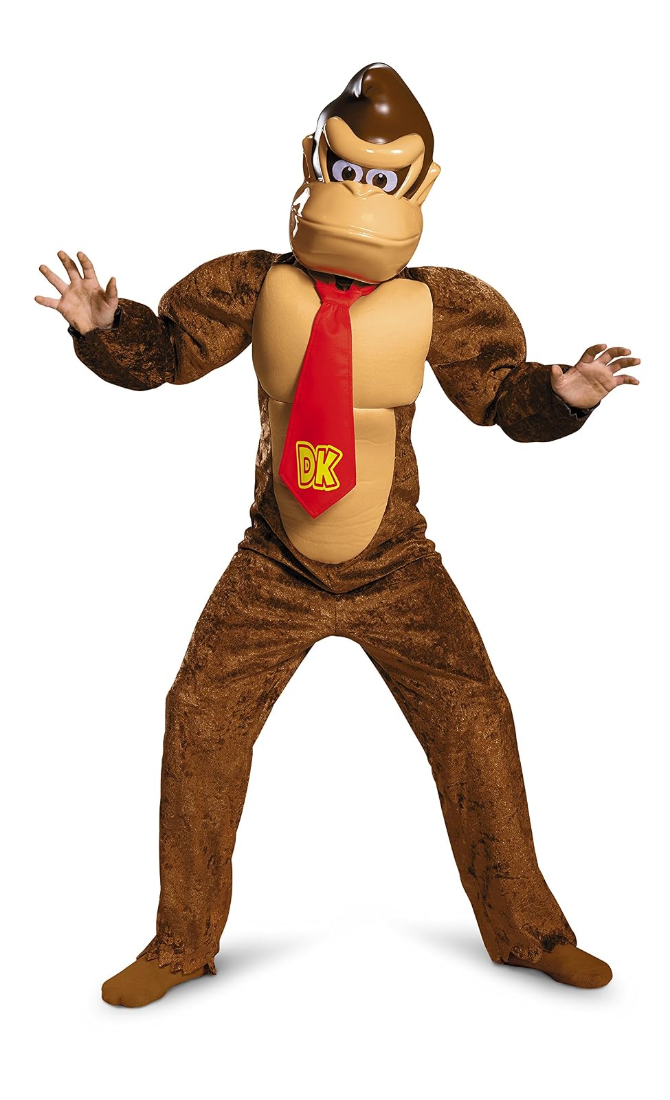 Disguise Donkey Kong Deluxe Super Mario Bros. Disfraz de Nintendo, Marrón, Pequeño/4-6